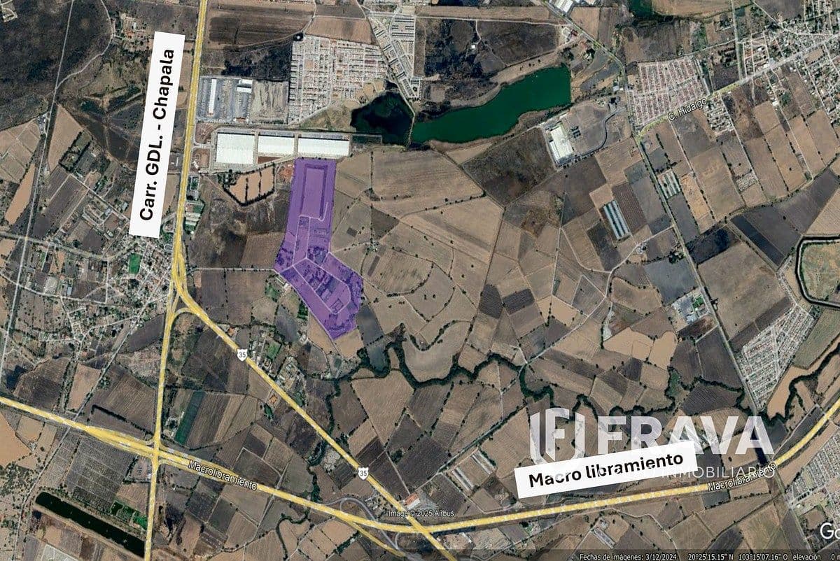 TERRENOS EN VENTA FRACC. CAMPESTRE LA CALERITA, IXTLAHUACAN DE LOS MEMBRILLOS